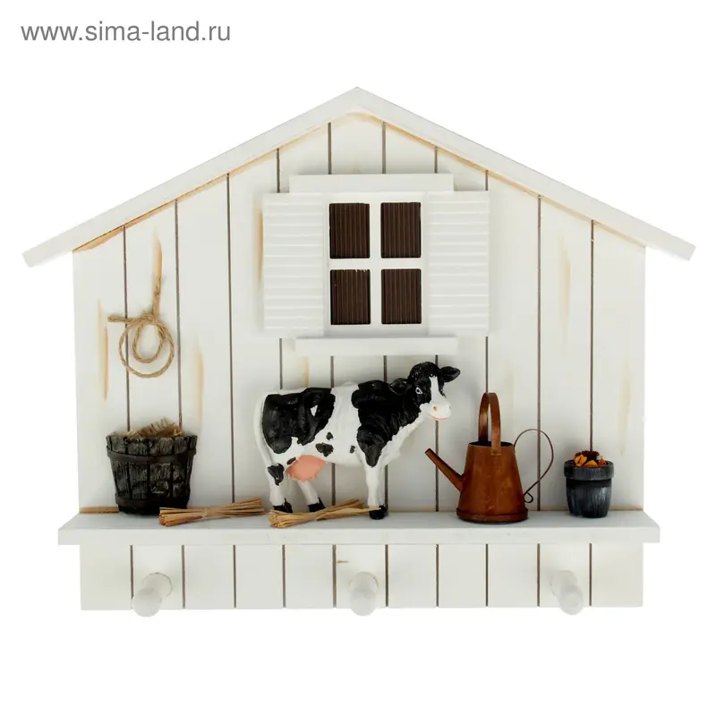Крючки декоративные "Коровник" 31х38х4 см