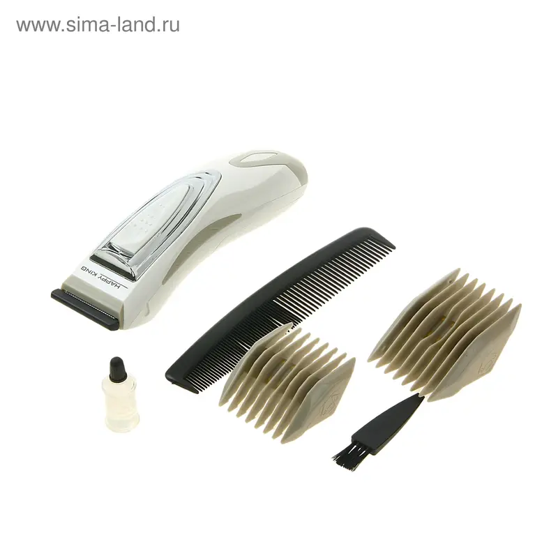 Машинка для стрижки (2*АА) (2 насадки, расчёска) НК-А009