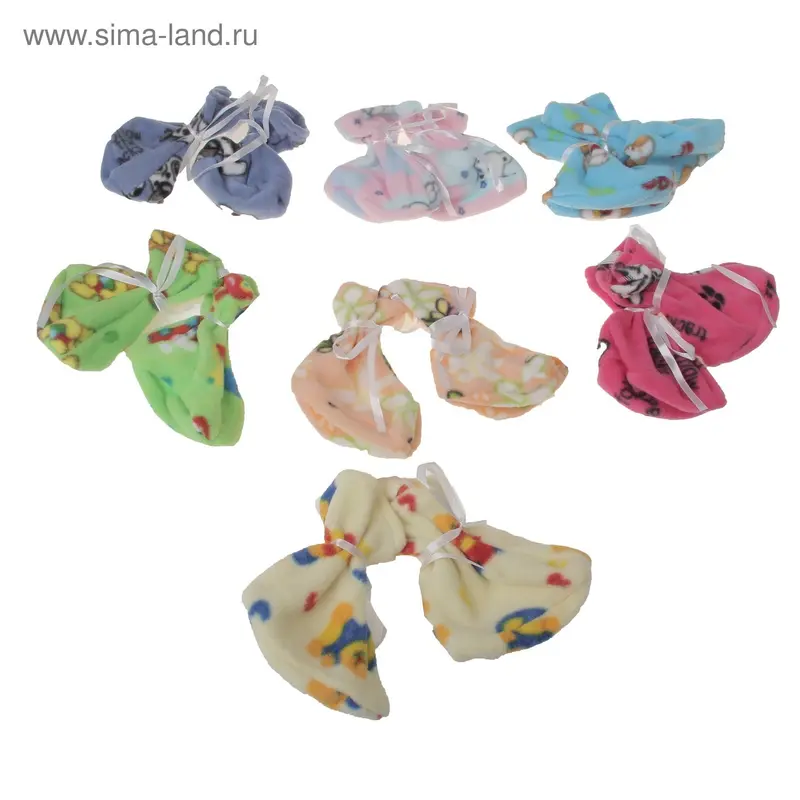 Пинетки для новорожденного, цвета МИКС