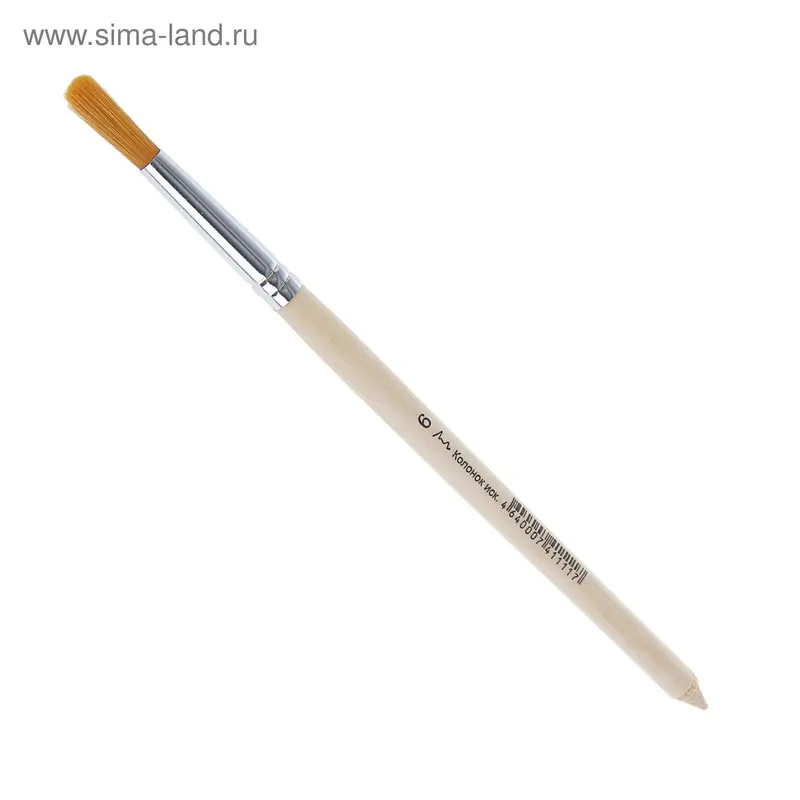 Кисть синтетика, круглая, № 6