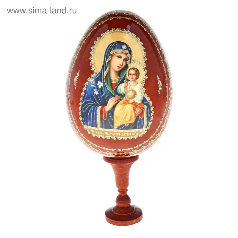 Сувенир Яйцо на подставке №11 Неувядаемый цвет