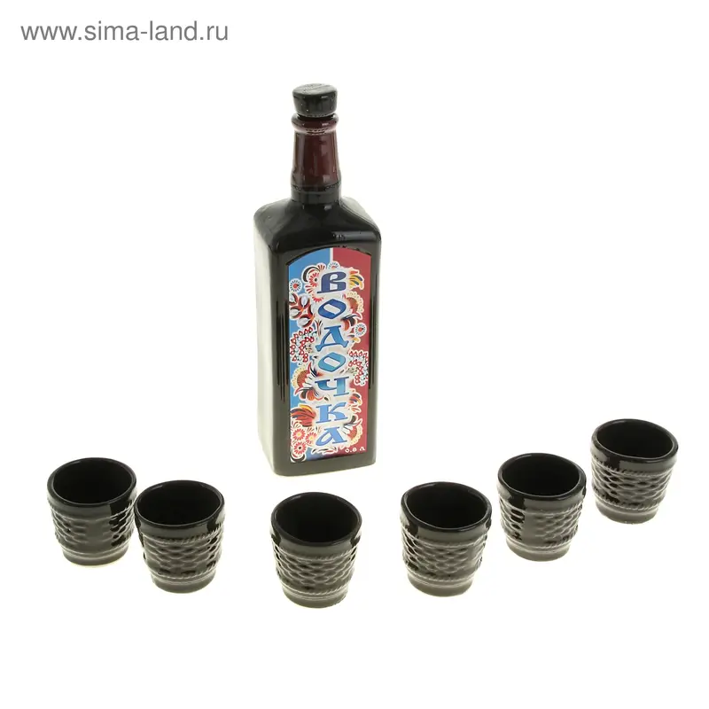 Штоф с рюмками "Водочка" 7 предметов, 1,2 л
