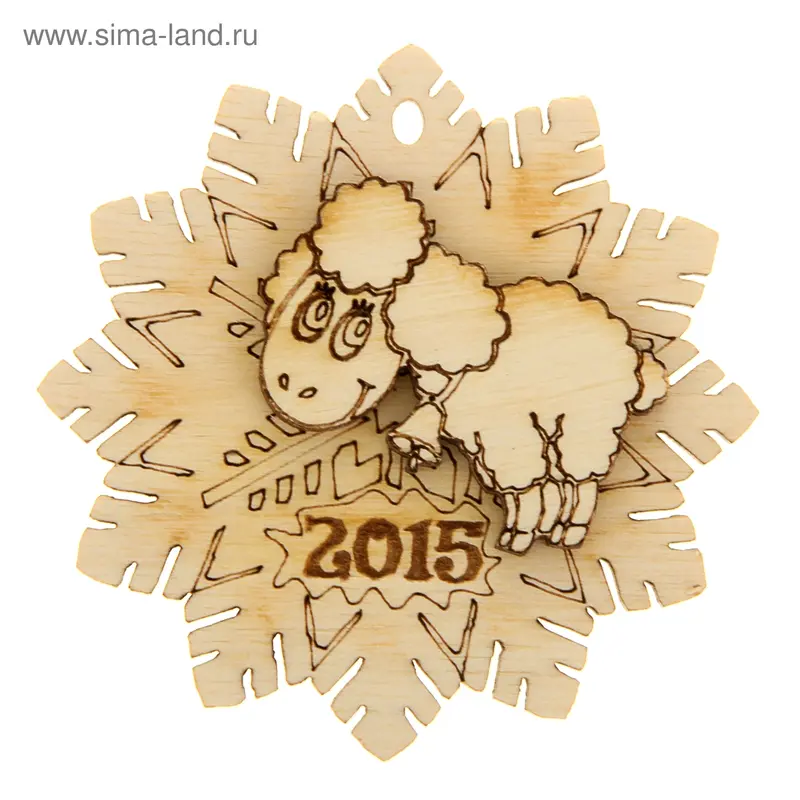 Магнит "Снежинка" Символ 2015 года