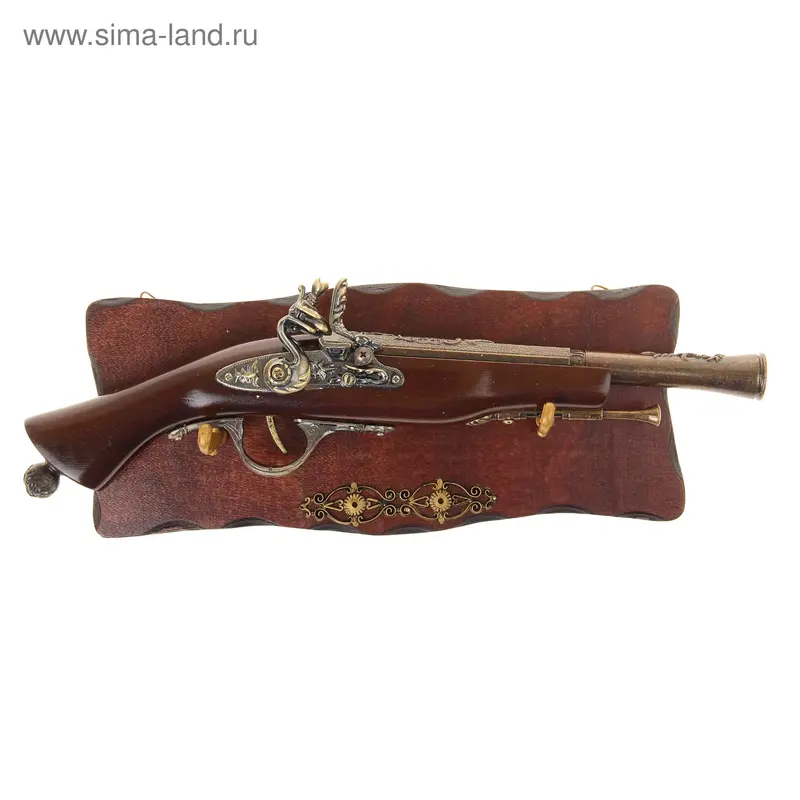 Мушкет на прямоугольном планшете, 6х40х13 см