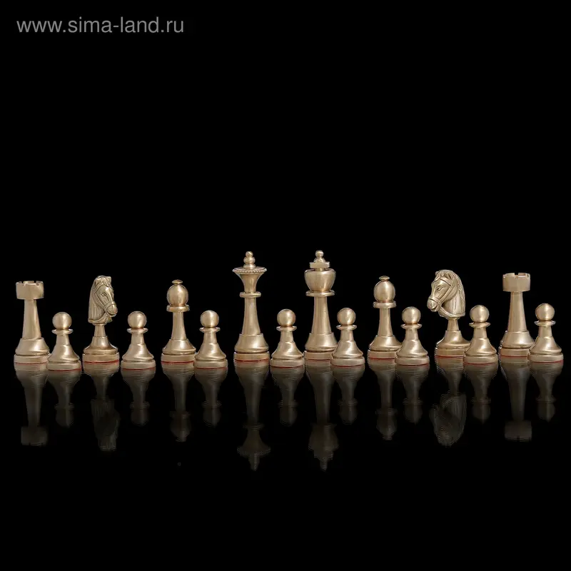 Фигуры шахматные "Стонтон", 2,4 × 2,4 × 7 см