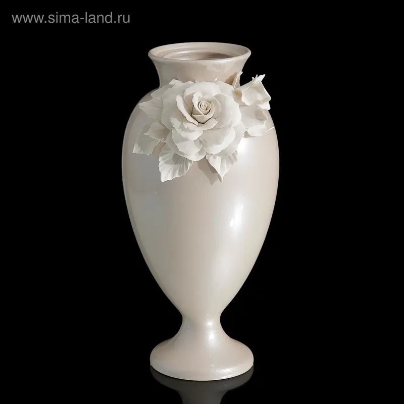 Ваза декоративная Beige Rose Lunga, 20 × 20 × 50 см