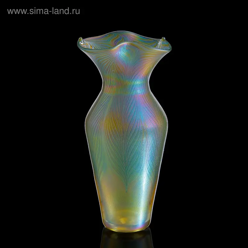 Ваза интерьерная "Golden Hosta", 34 см