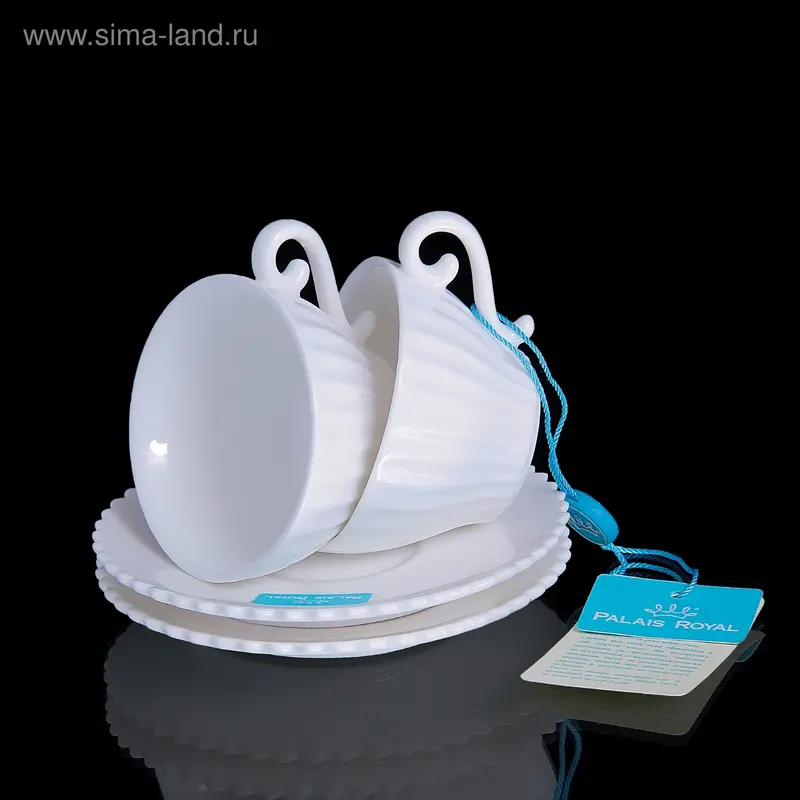Набор: 2 кофейные пары Confetteria, белый, 80 мл