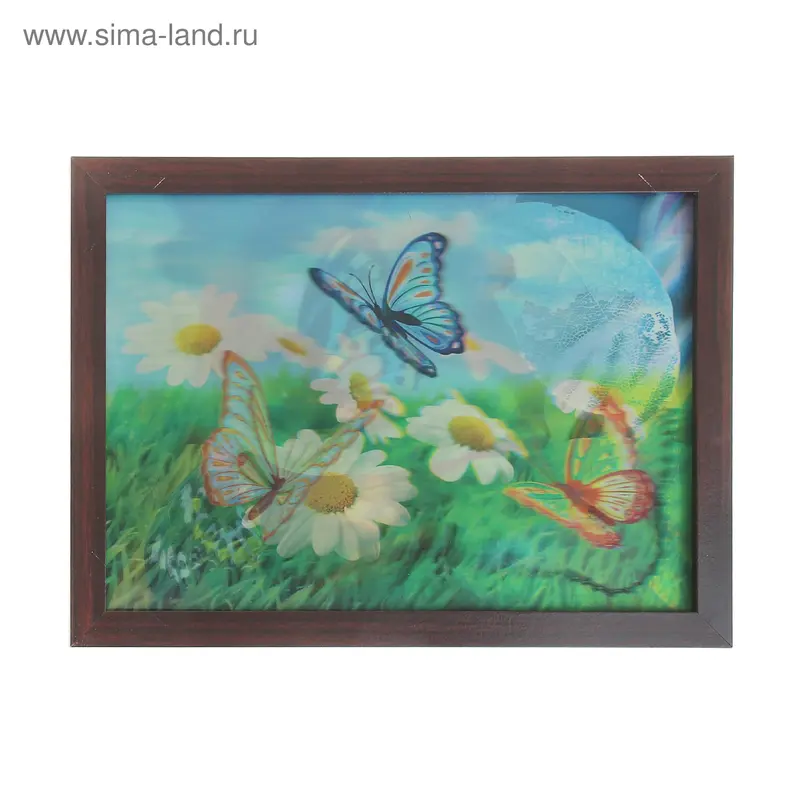 картина объемная 2D 25*35 см "Полянка"