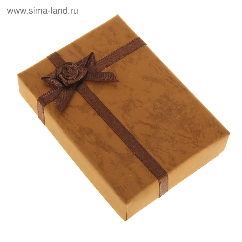 Коробка подарочная "Розочка" кофейная