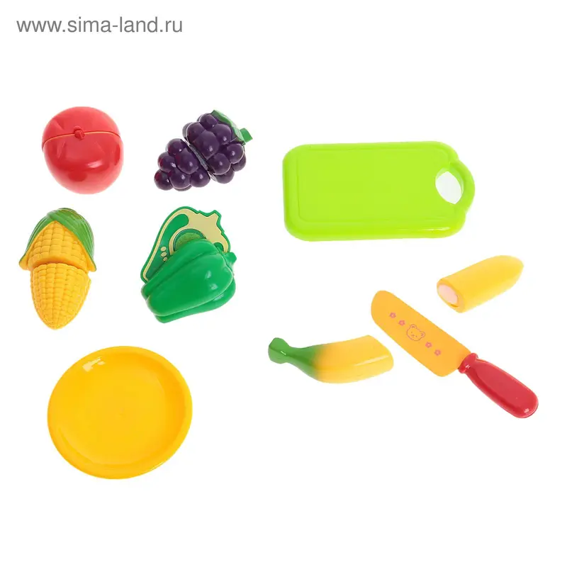 Набор продуктов-нарезка "Поваренок", на липучках, МИКС
