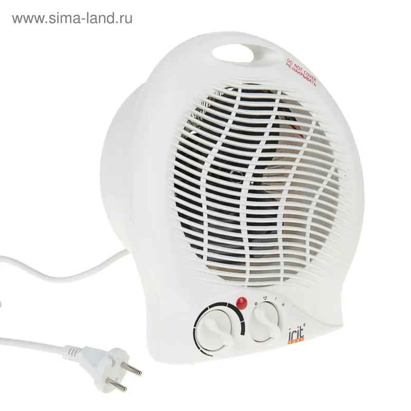Тепловентилятор Irit IR-6006, 2000 Вт, вентиляция без нагрева, белый