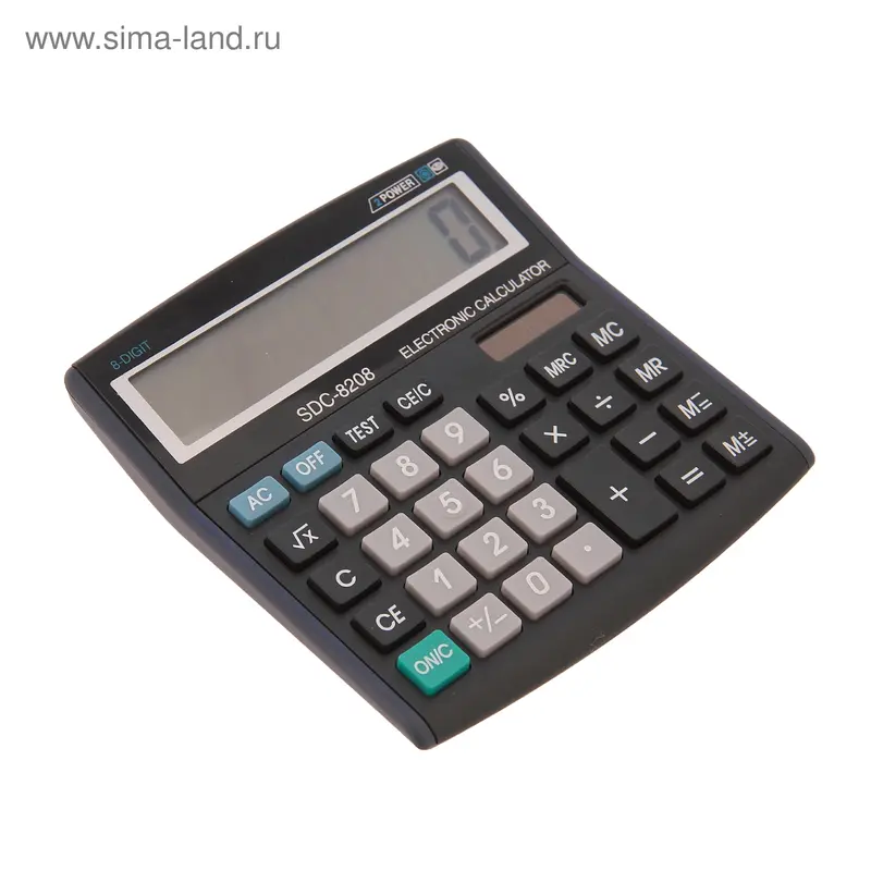 Калькулятор наст 08-разр SDC-8208 двойное питание