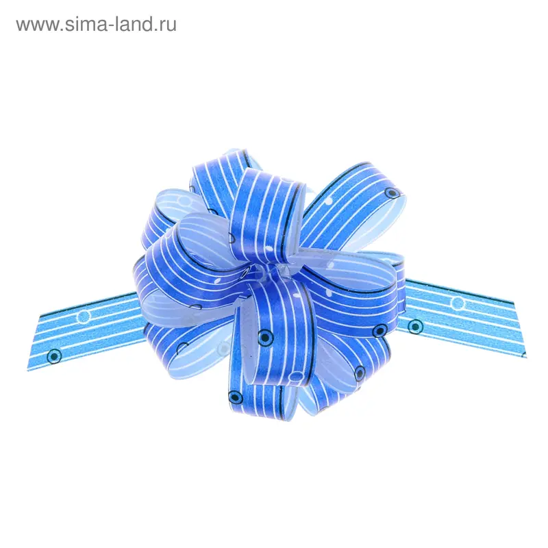 Бант-шар № 1,8 "Капли дождя", цвет синий