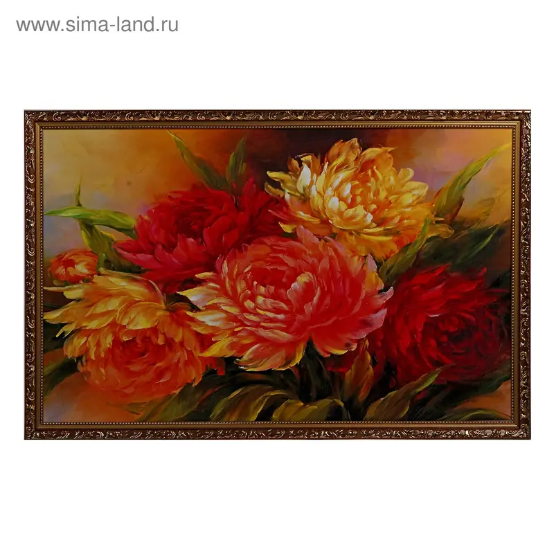 Картина Пионы 50х80 см