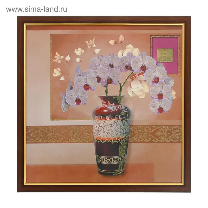 Картина Орхидея в вазе 448 50х50 см