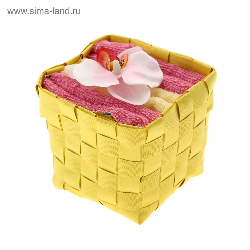 Набор полотенец "Collorista" Orchid white- pink 30 х 30см - 3 шт