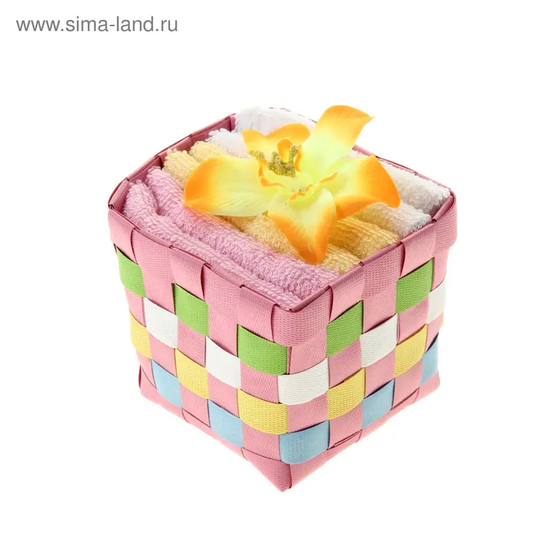 Набор полотенец "Collorista" Lily yellow 30 х 30см - 3 шт
