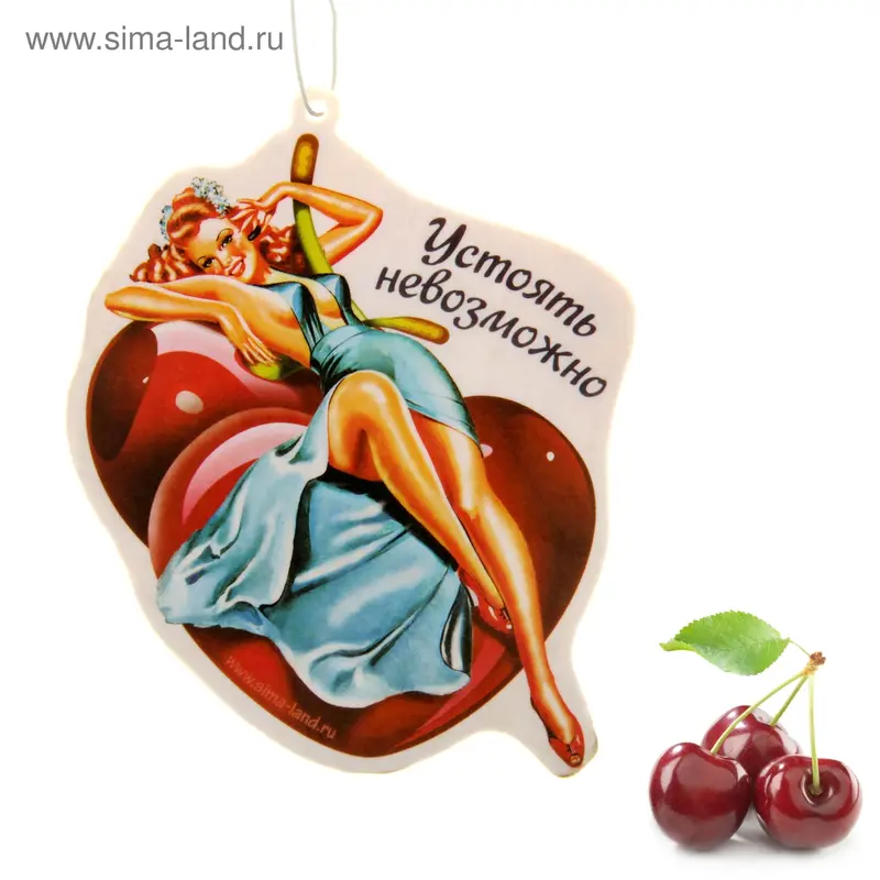 Ароматизатор для авто Luazon Sensual "Устоять невозможно", аромат вишни