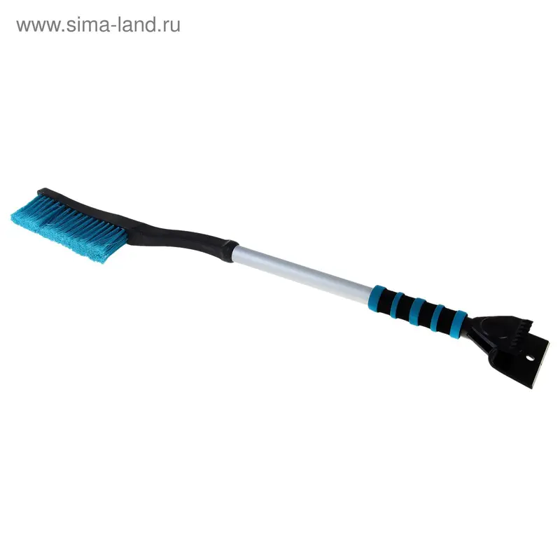 Щетка сметка, со скребком, мягкая ручка, 80 см
