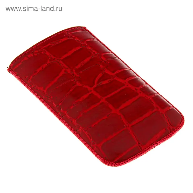Пенал HTC Sensation XL кожа, крокодил красный