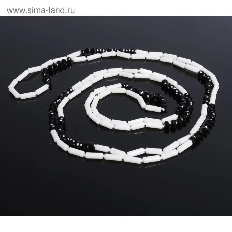 Бусы «Перламутр с хрусталём» рис, 120см