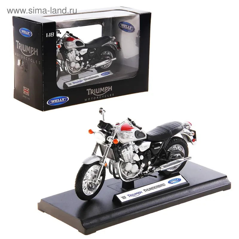 Модель мотоцикла "Triumph Thunderbird" масштаб 1:18