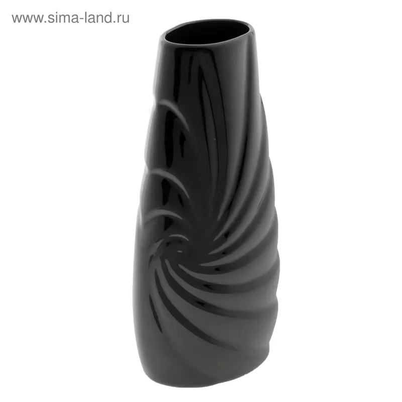 ваза керамика красн/черн/белая 24*11 см вихрь капля