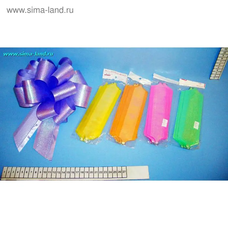 бант шар №5 с печатью перламутр (уп 10/50 шт) (бокс 3000 шт)