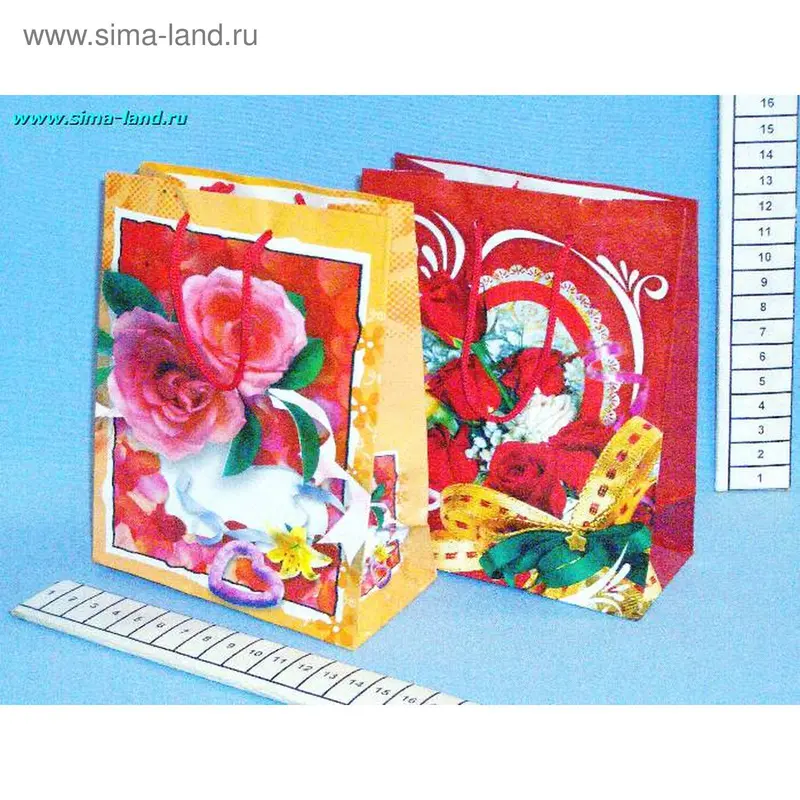 сумочка подар ламинат DF(15*12*5) (12 шт) (бокс 2400 шт) (min24)