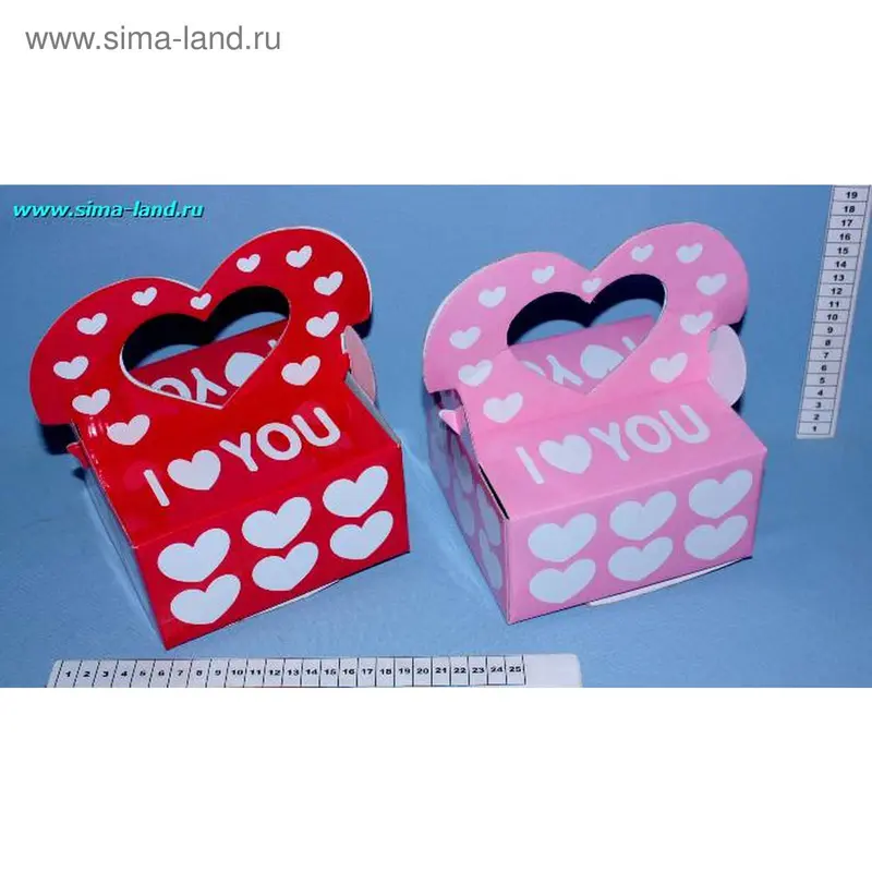 Коробка сборная "Я тебя люблю тебя", цвета МИКС