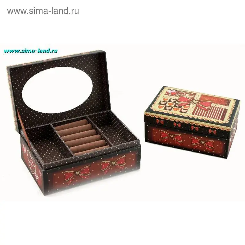 коробка-шкатулка (бокс 60 шт) 17,5*21