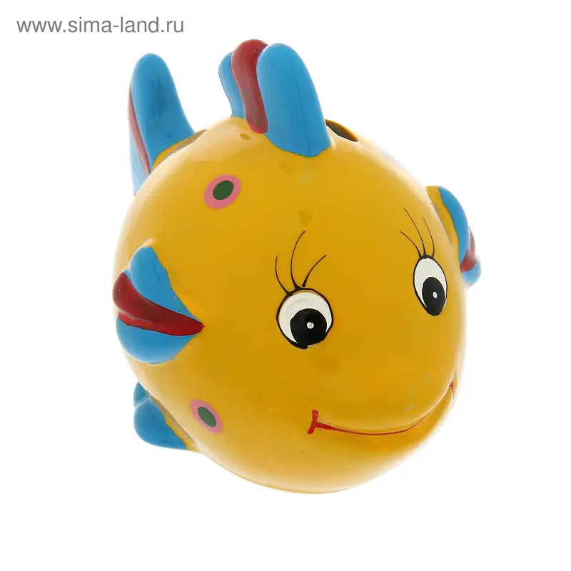Копилка "Яркая рыбешка" МИКС 9,5х13,5х8 см