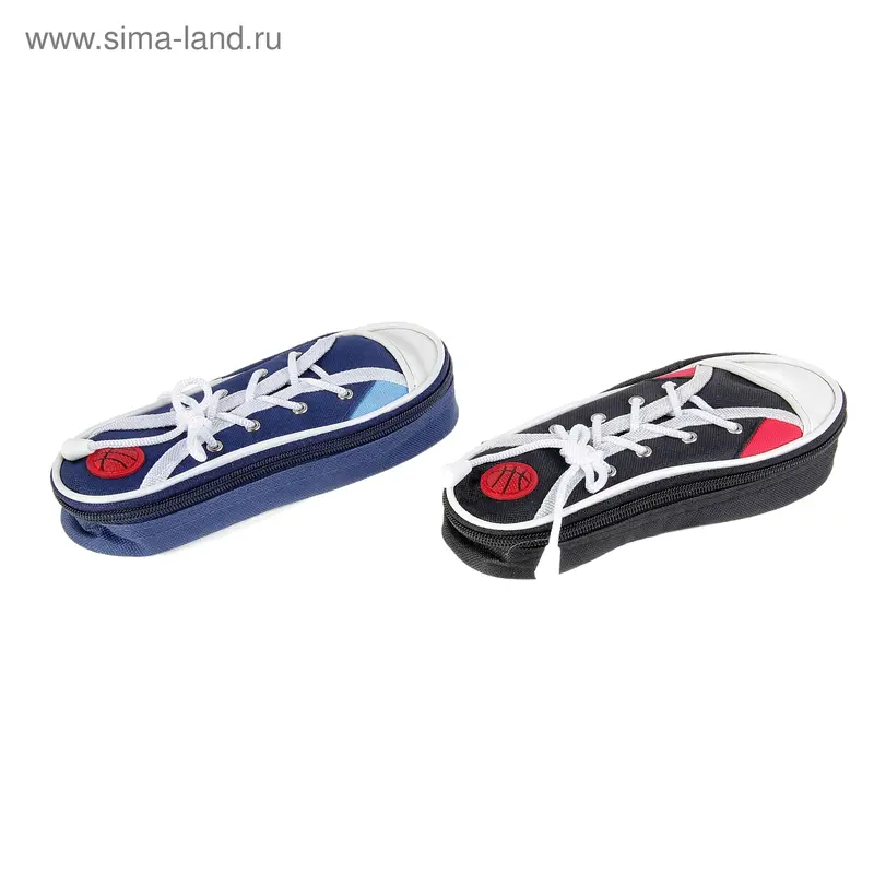 Пенал школьный «Кед», на молнии, МИКС