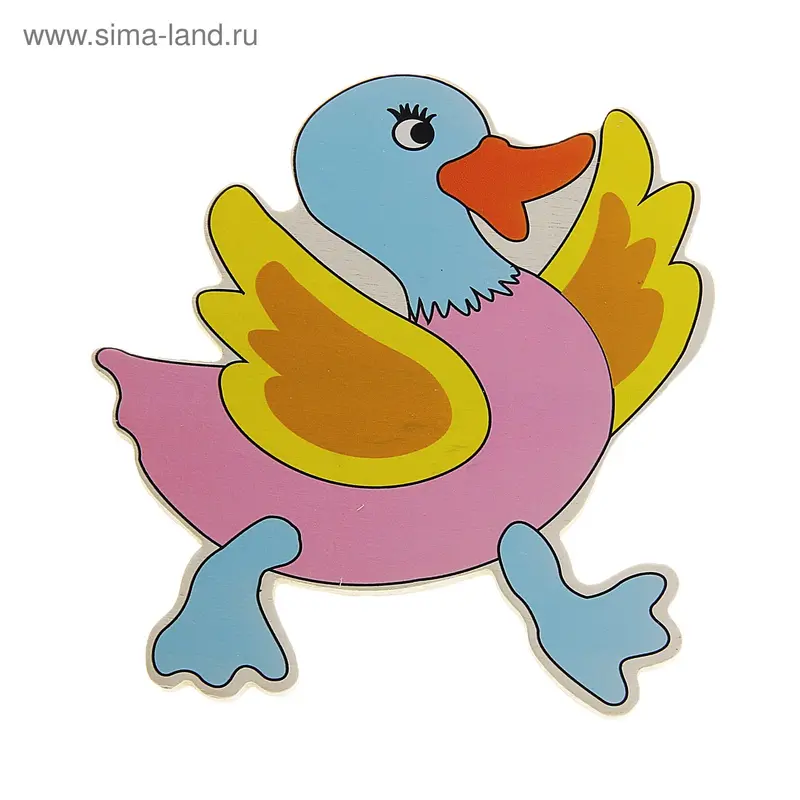Магнит деревянный "Уточка"