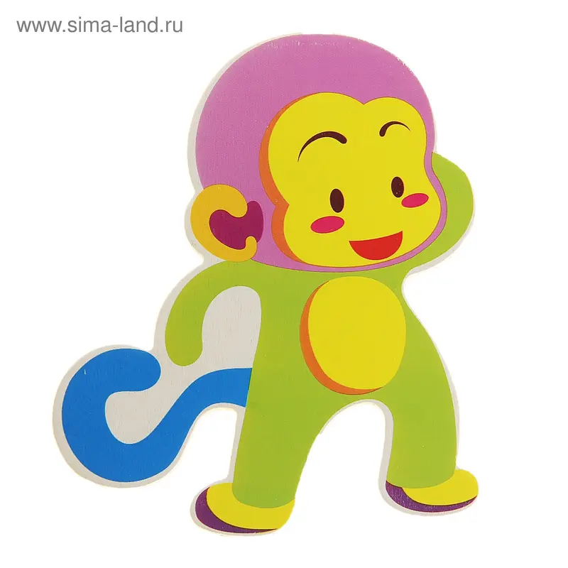 Магнит деревянный "Обезьянка"