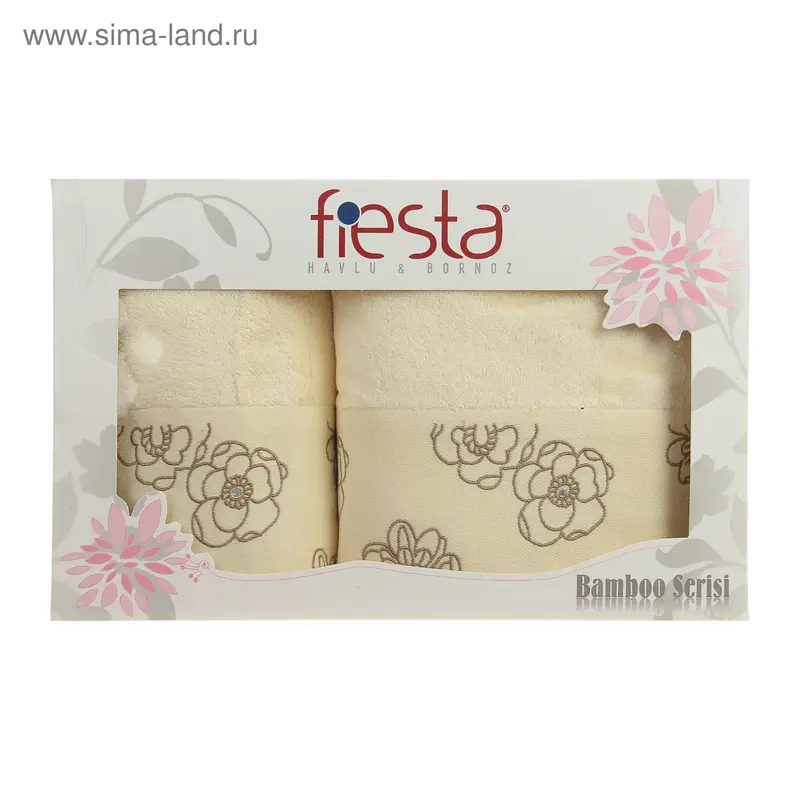 Набор полотенец Exclusive 50*90 см, 70*140 см шампань