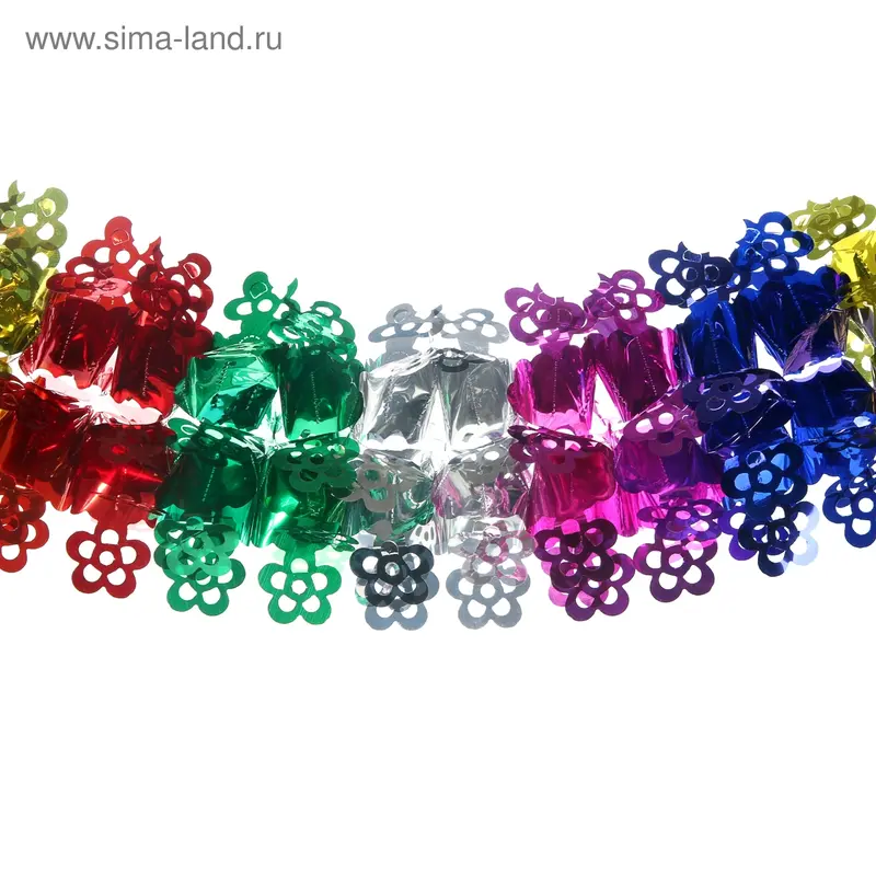 растяжка d-26 см снежинки 230 см