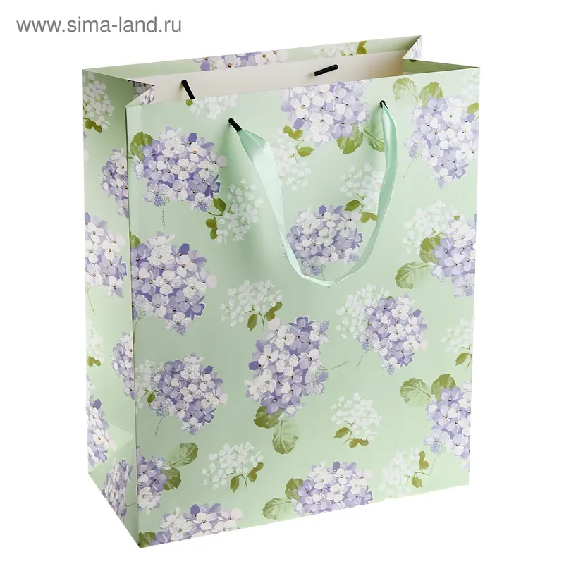 Пакет ламинированный "Очарование", цвет мятный