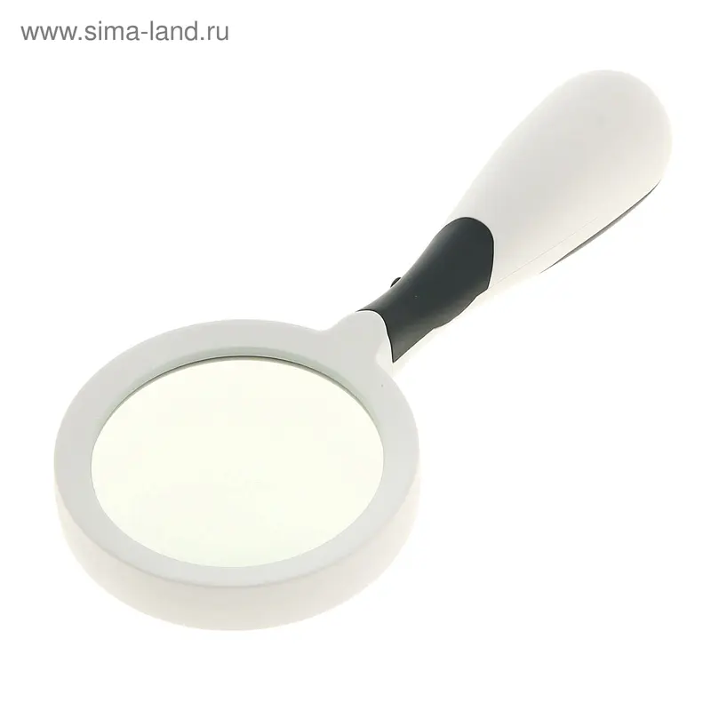 Лупа белая, х3, LED