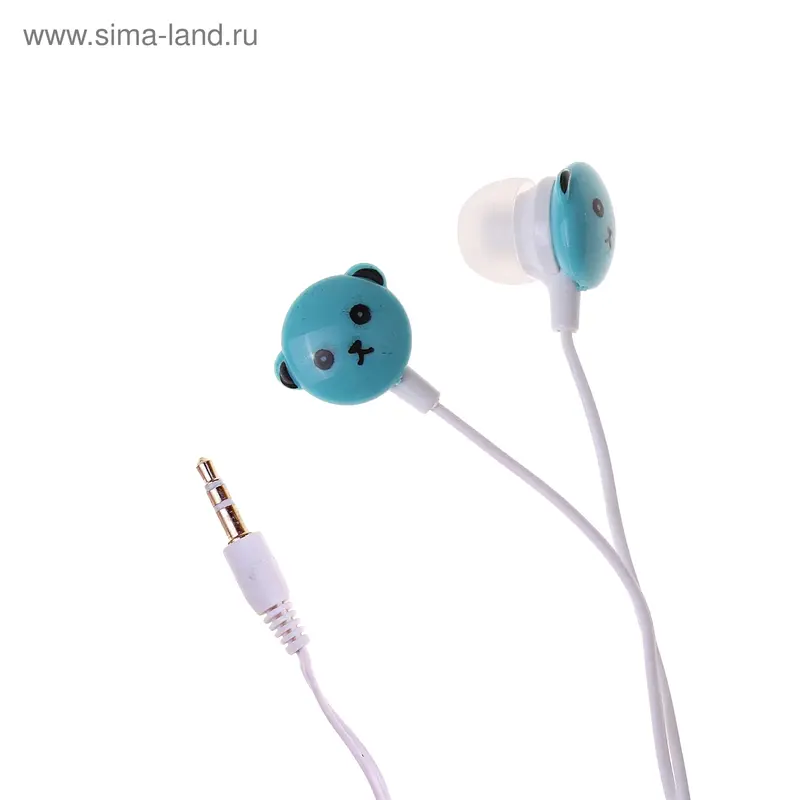 Наушники Luazon LV-045 "Собаки", вакуумные, МИКС