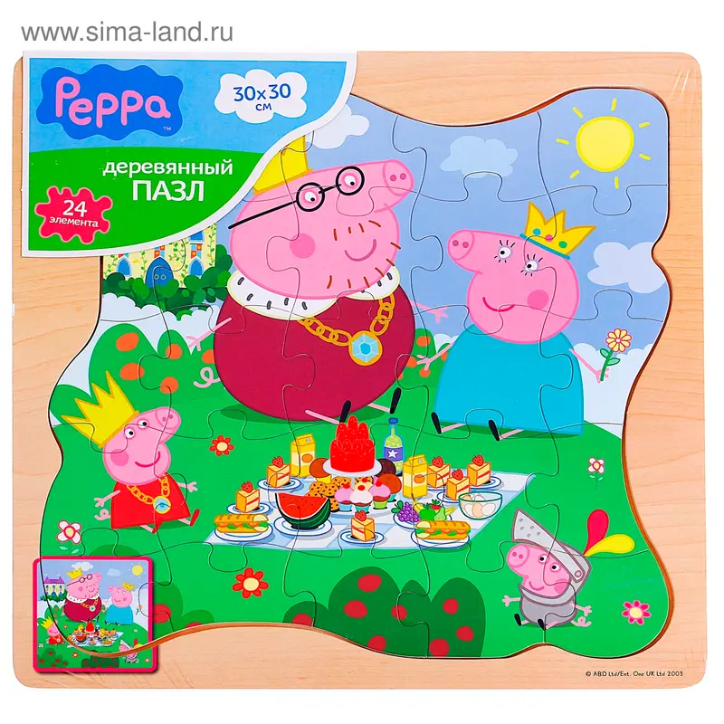Пазл "Королевская семья. Peppa Pig", 24 элемента