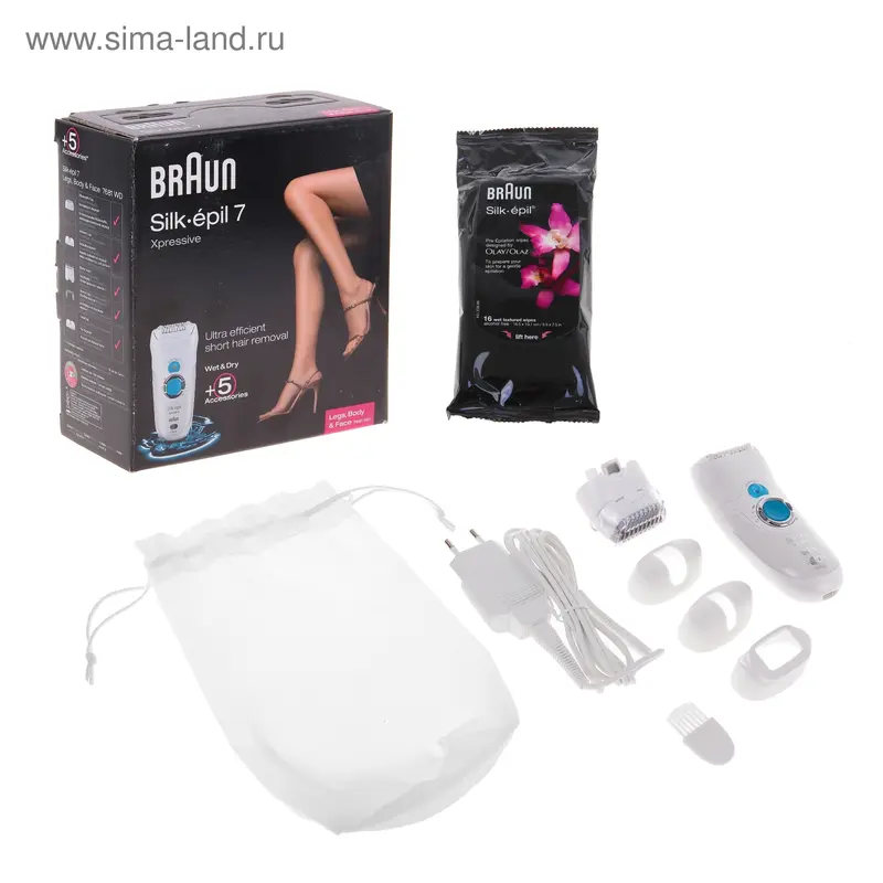 Эпилятор электрический Braun Silk_epil 7 Xpressive SE 7681 WD микс