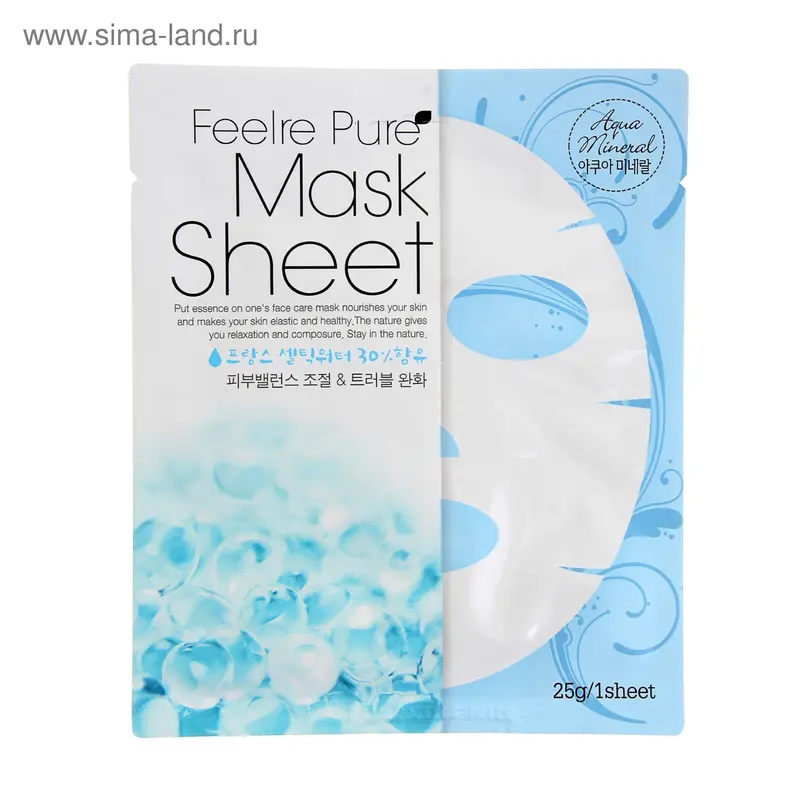 Маска для лица Feelre, AQUA MINERAL, 25 гр