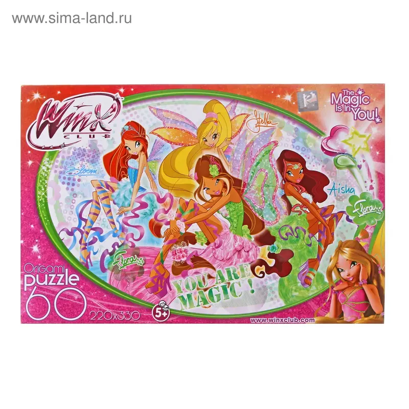 Пазлы "Флора", 60 элементов, серия Винкс
