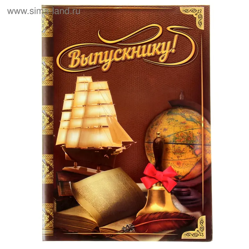Папка адресная, карман, 22.8×31 см «Выпускнику!»