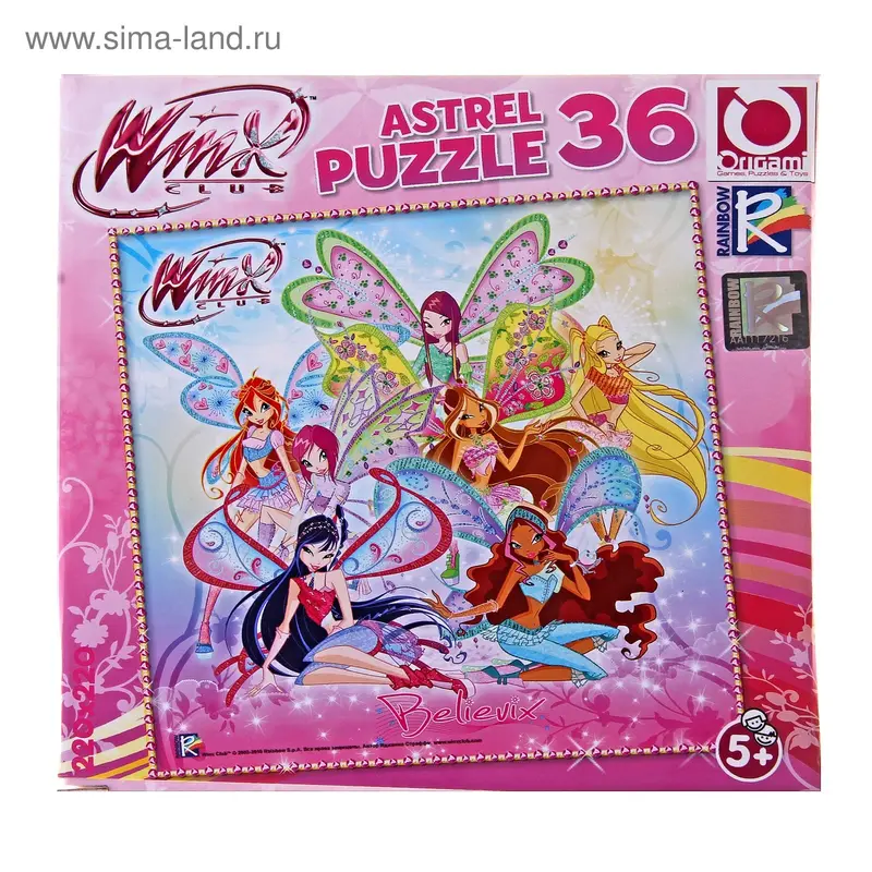 Пазлы Winx, 36 элементов, МИКС