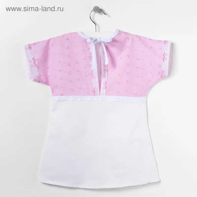 Рубашка для крещения, рост 92 см, цвет МИКС 0056-56_М