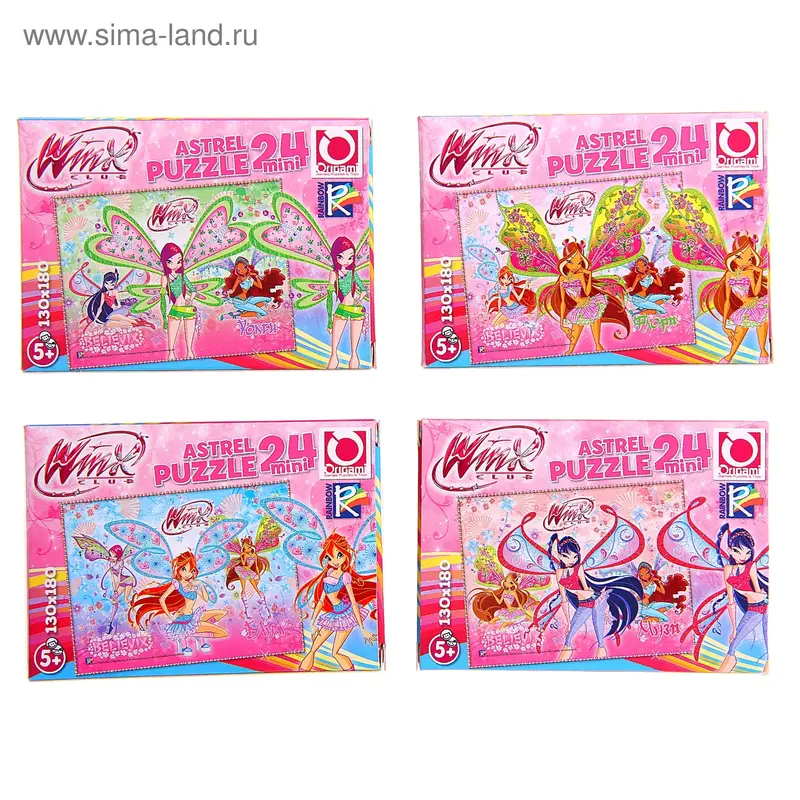 Мини-пазл Winx, 24 элемента, МИКС