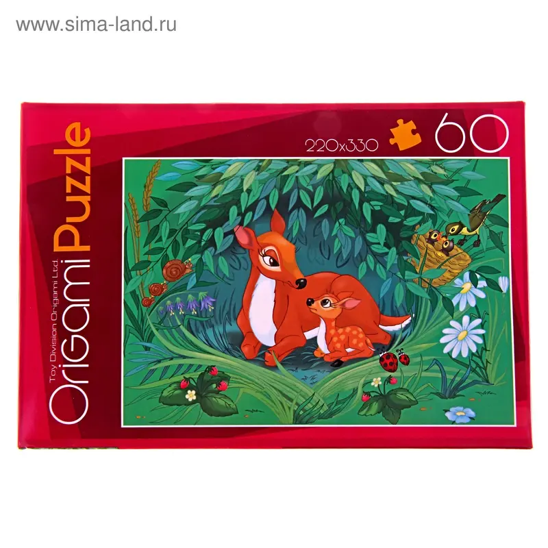 Пазлы "Олененок Бемби", 60 элементов
